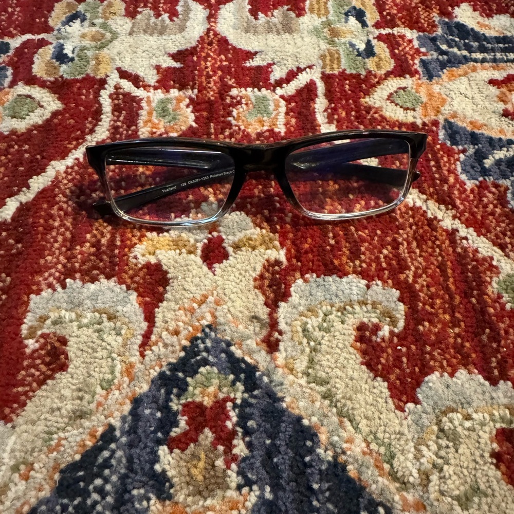 Oakley Plank 2.0 Eyeglasses Prescription Unisex Black And Translucent Frames